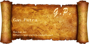Gan Petra névjegykártya